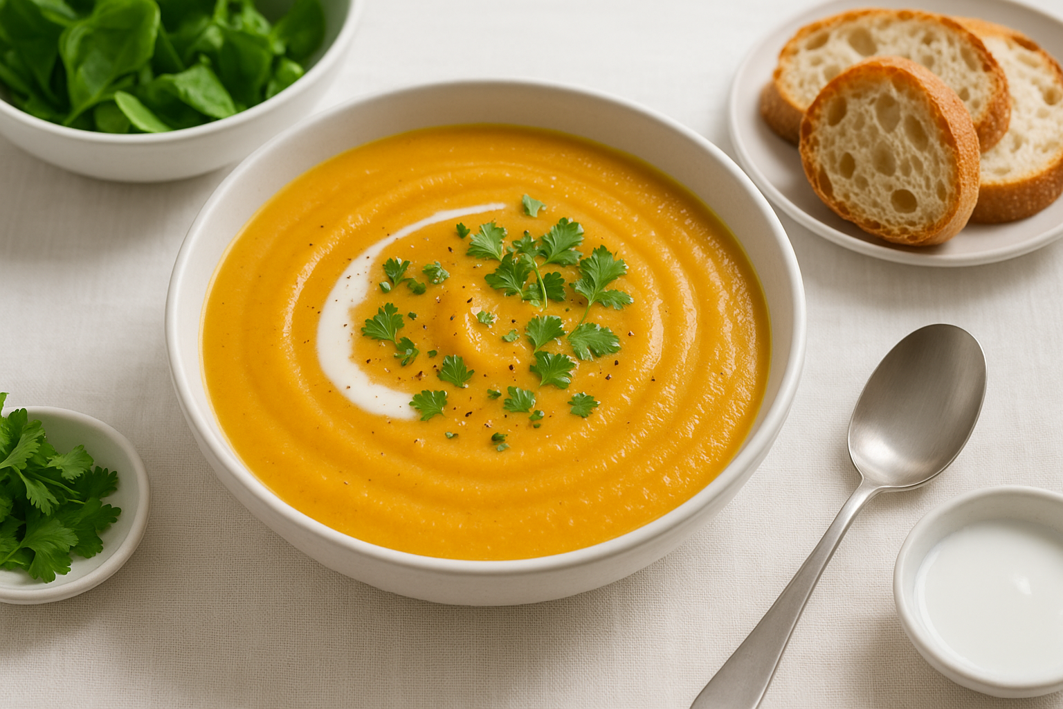 Butternut Squash Soup with Coconut Milk and Ginger — coconut milk soup