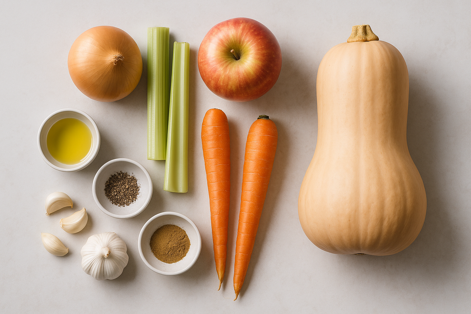 Healthy Butternut Squash Soup with Apple and Carrot — apple carrot soup