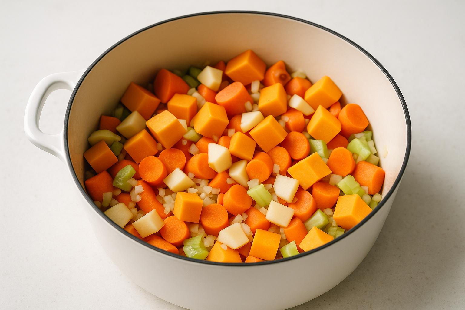 Healthy Butternut Squash Soup with Apple and Carrot — healthy butternut squash soup