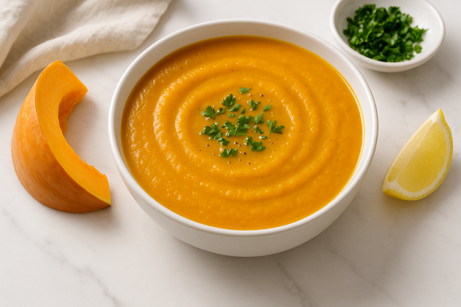 Easy Fresh Pumpkin Soup with Warm Spices — Soup