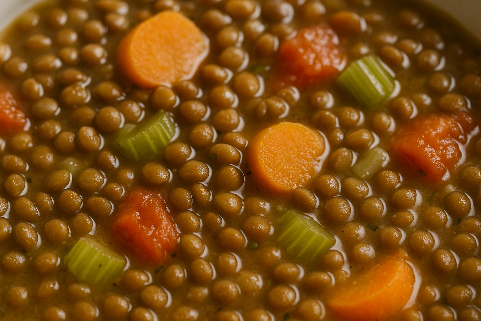 Easy Lentil Soup with Fresh Vegetables — lentil soup recipe