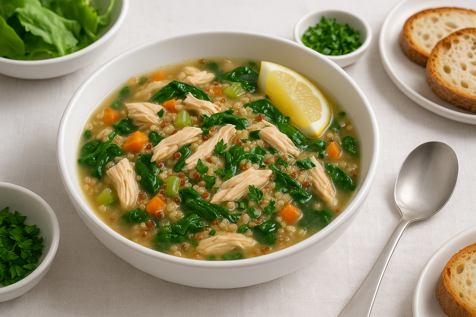 High-Protein Dinner: Chicken and Quinoa Soup — chicken quinoa soup