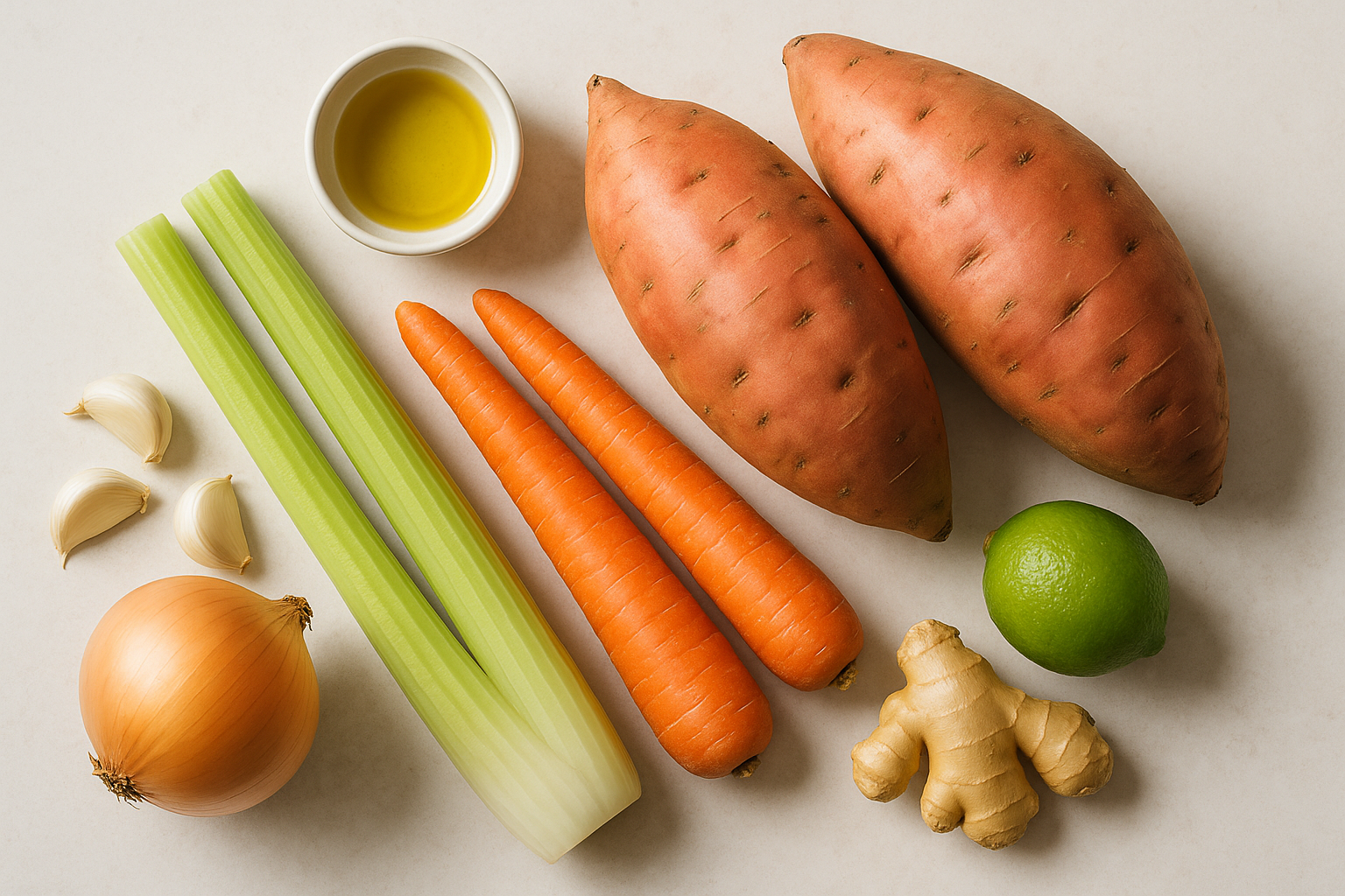 Sweet Potato Soup with Ginger and Lime — sweet potato recipe