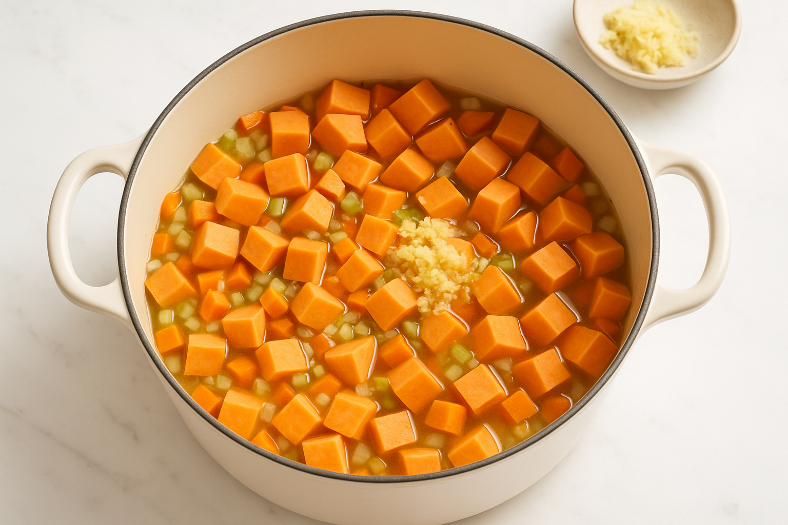 Sweet Potato Soup with Ginger and Lime — sweet potato soup