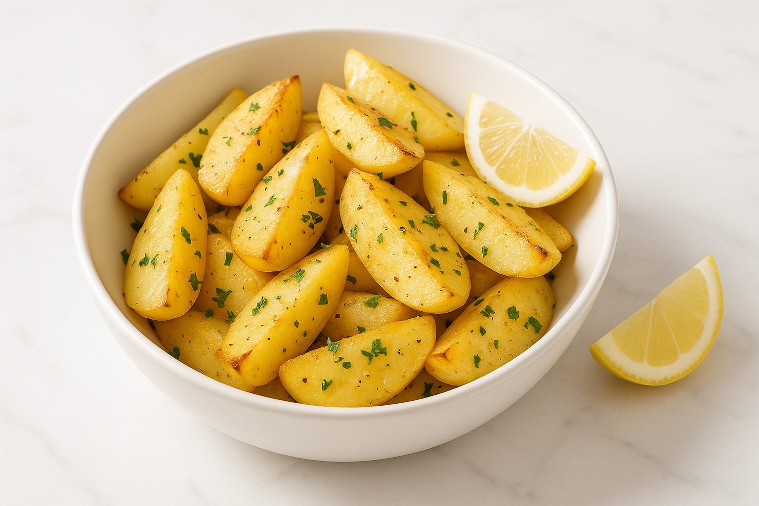 Greek Lemon Potatoes — Mediterranean side dish