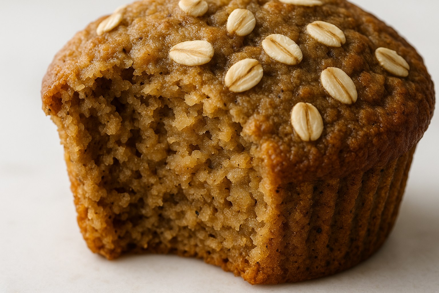 High-Fiber Banana Oat Muffins — high fiber muffins