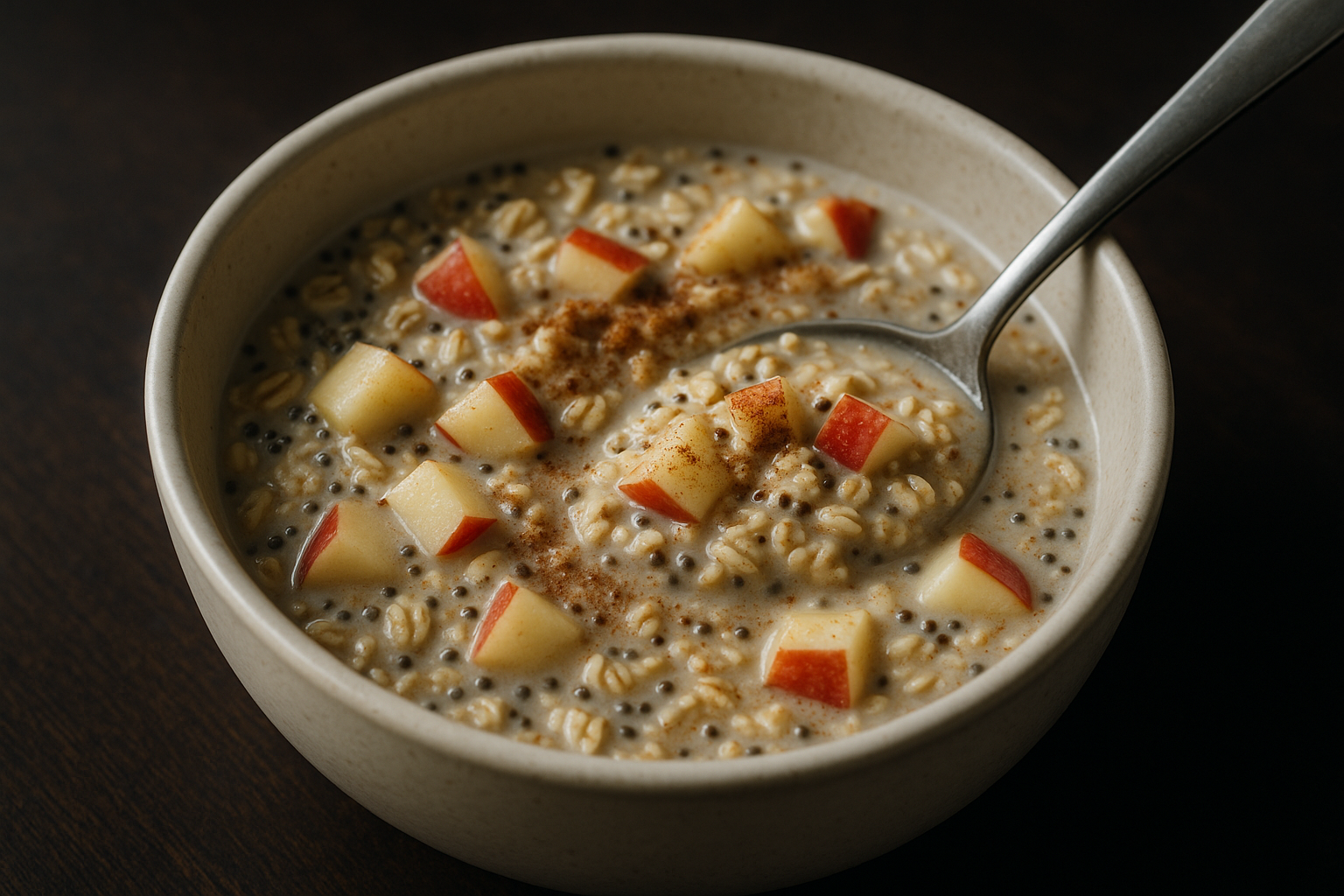 Apple Cinnamon Walnut Overnight Oats — Apple Cinnamon Walnut Overnight Oats