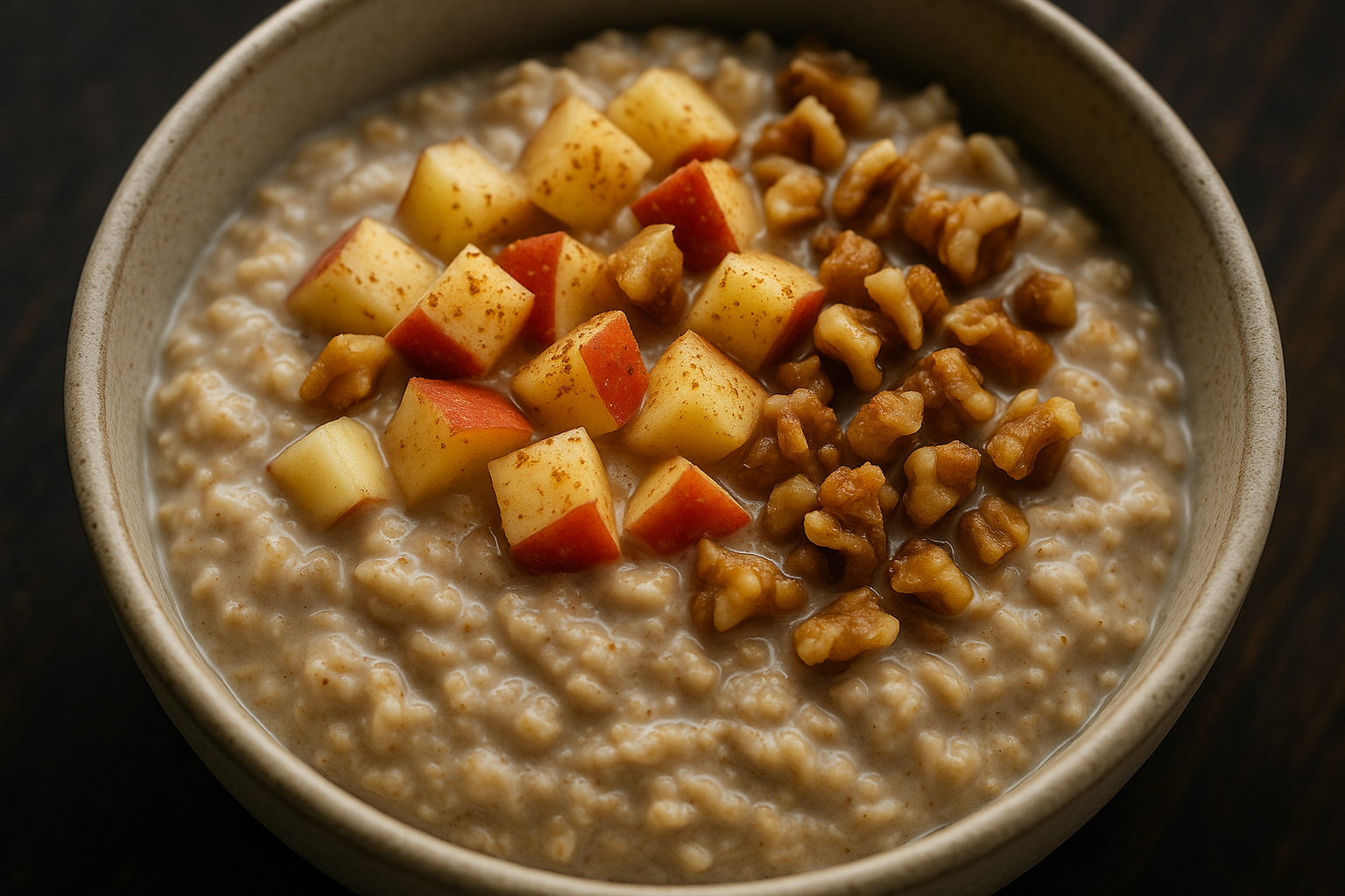 Apple Cinnamon Walnut Overnight Oats — overnight oats recipe