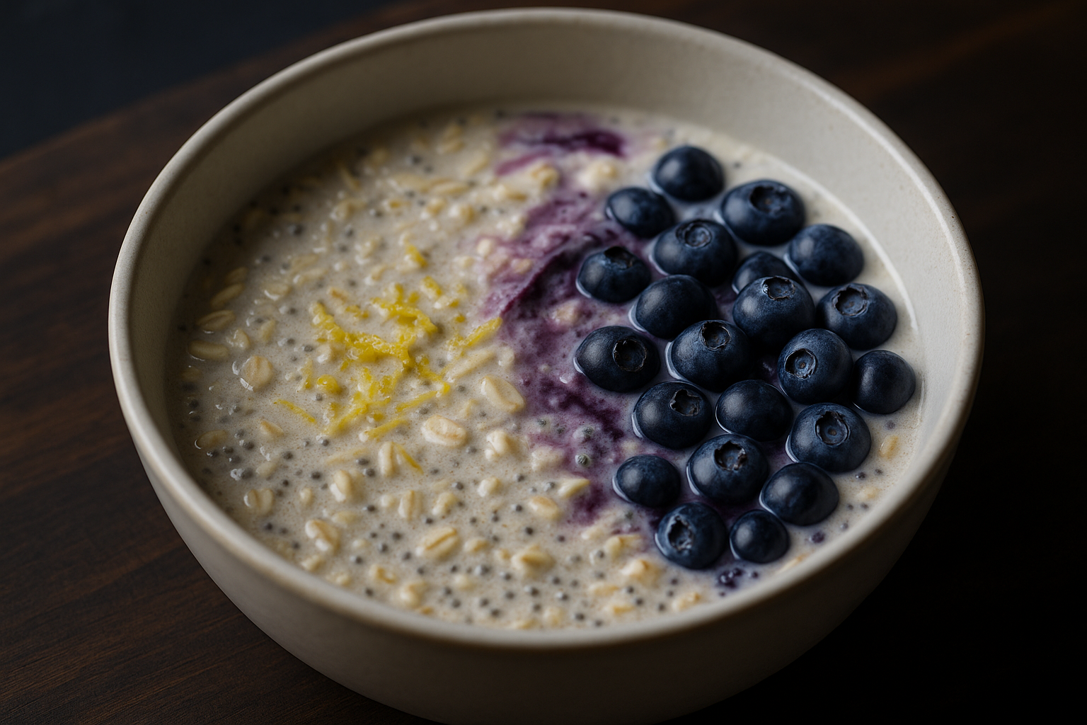 Blueberry Lemon Chia Overnight Oats — Blueberry Lemon Chia Overnight Oats