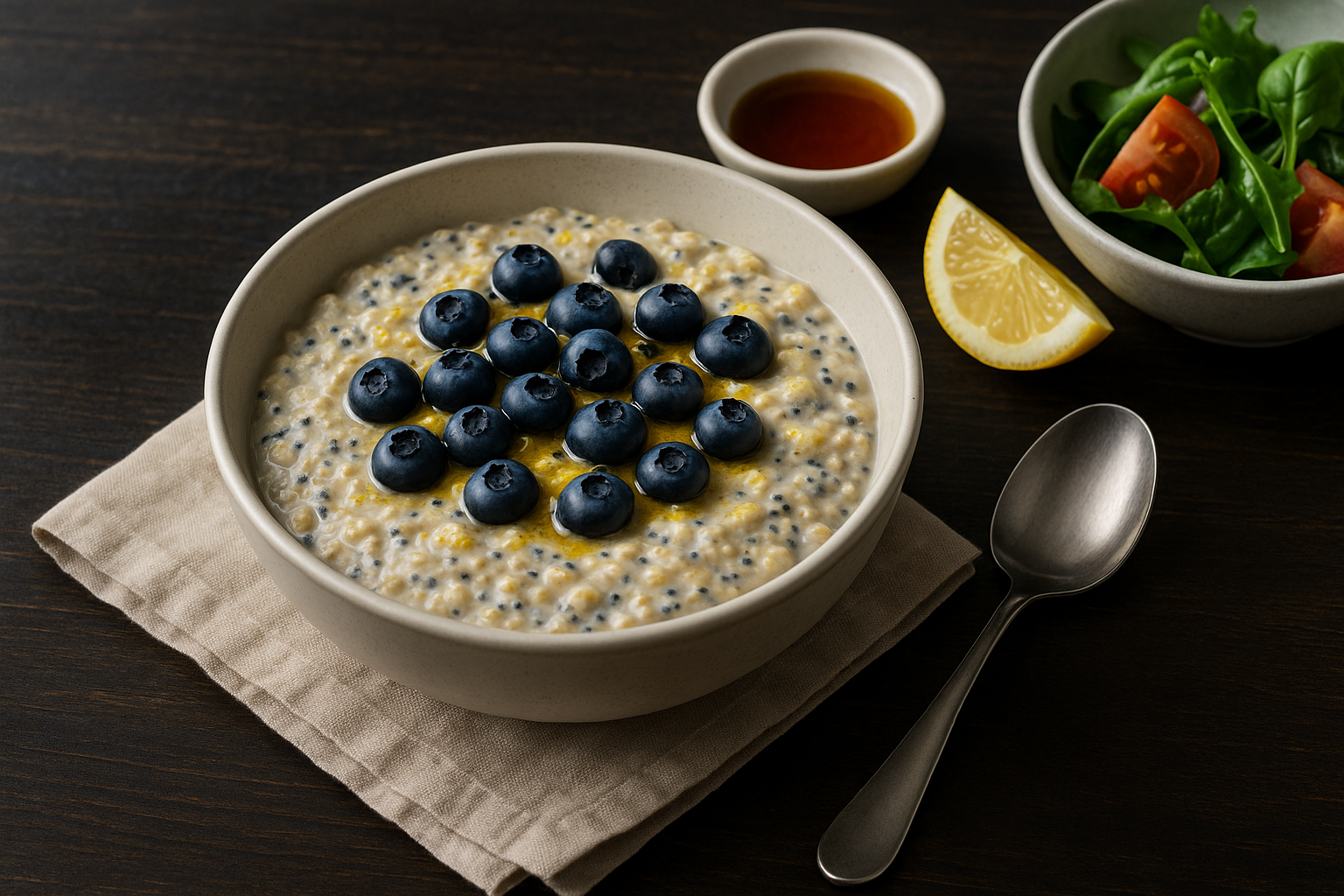 Blueberry Lemon Chia Overnight Oats — overnight oats