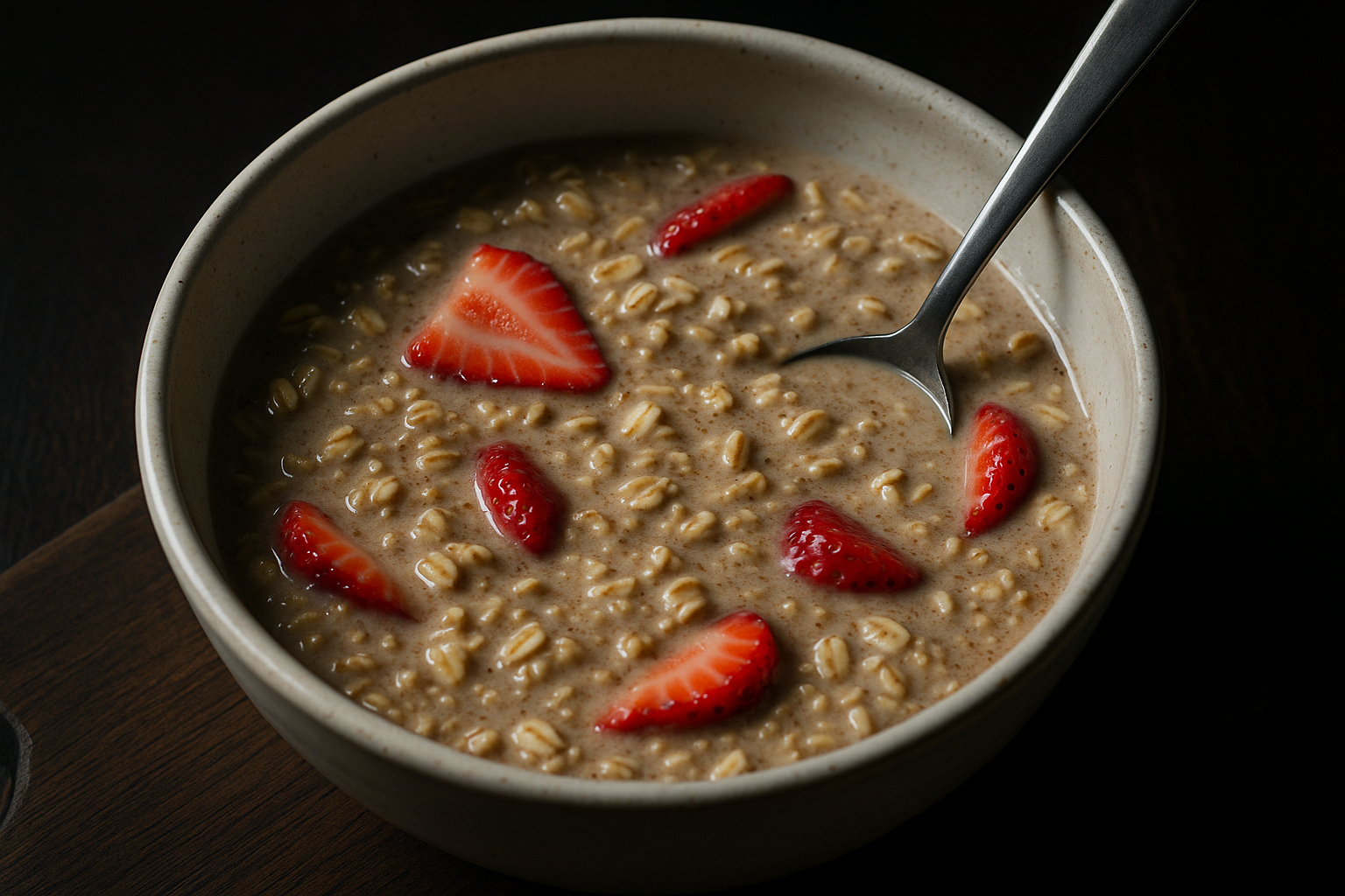 Strawberry Almond Butter Overnight Oats — Strawberry Almond Butter Overnight Oats
