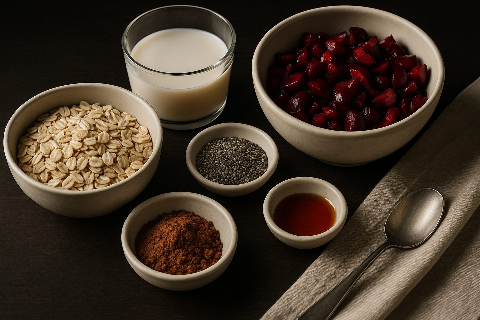 Cherry Cacao Overnight Oats — cherry cacao