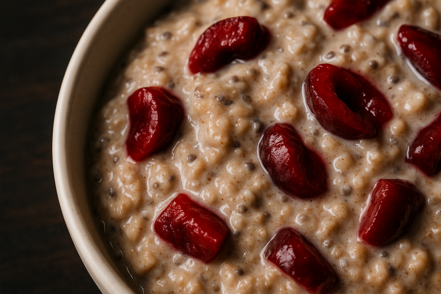 Cherry Cacao Overnight Oats — overnight oats