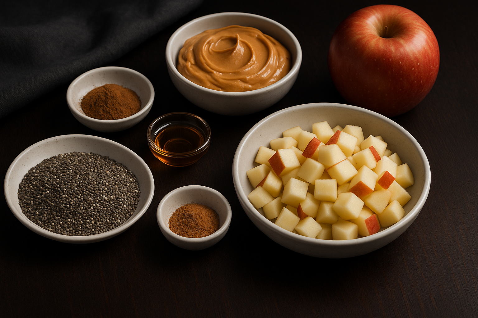 Apple Peanut Butter Chia Pudding — peanut butter breakfast