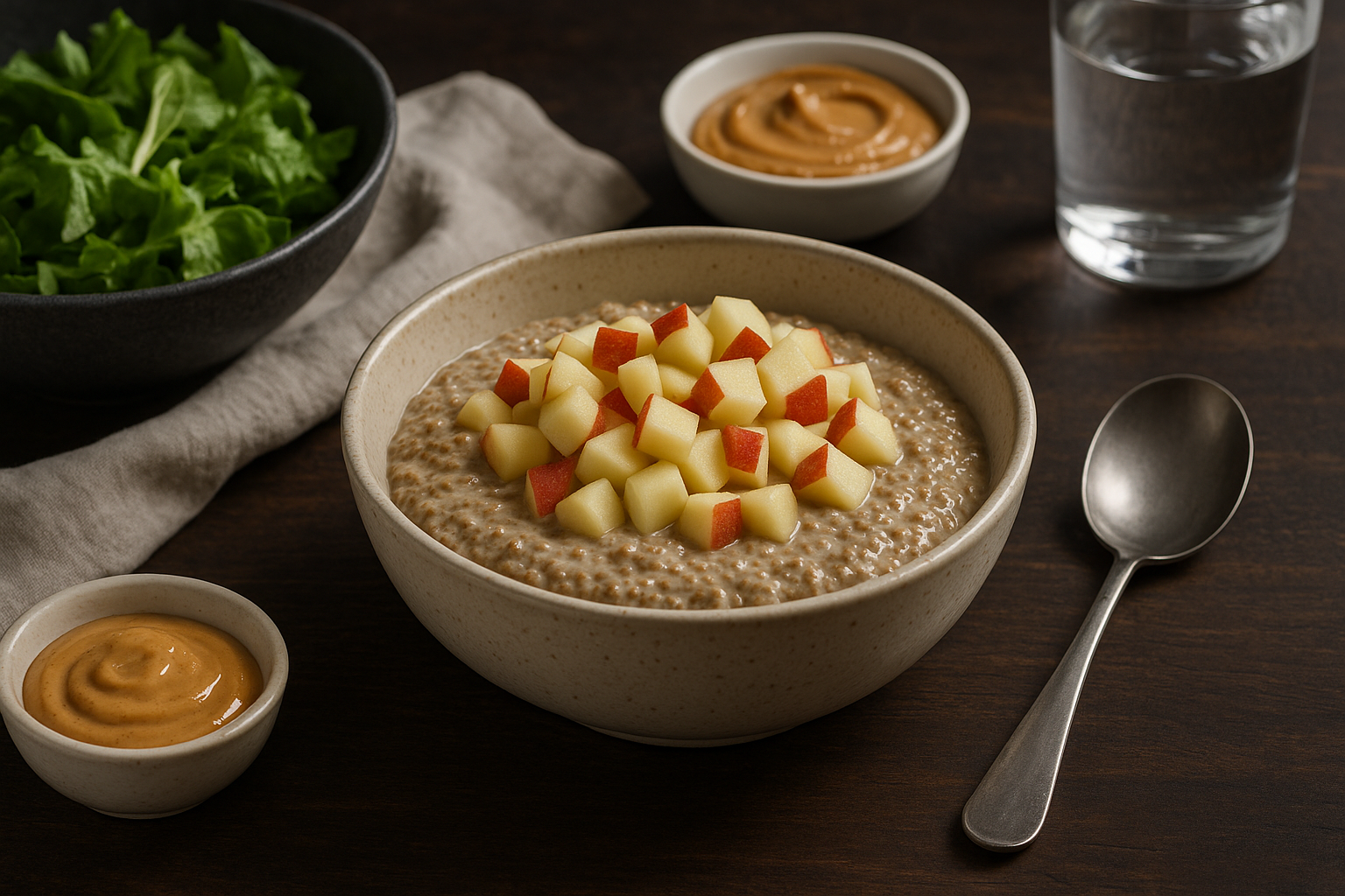 Apple Peanut Butter Chia Pudding — chia pudding