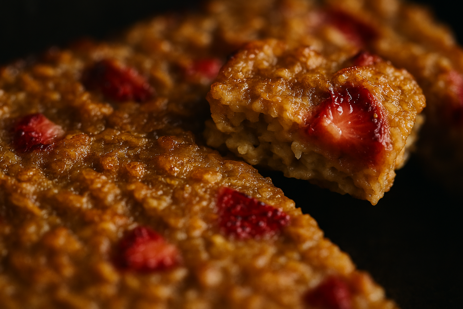 Strawberry Banana Baked Oats — baked oats recipe
