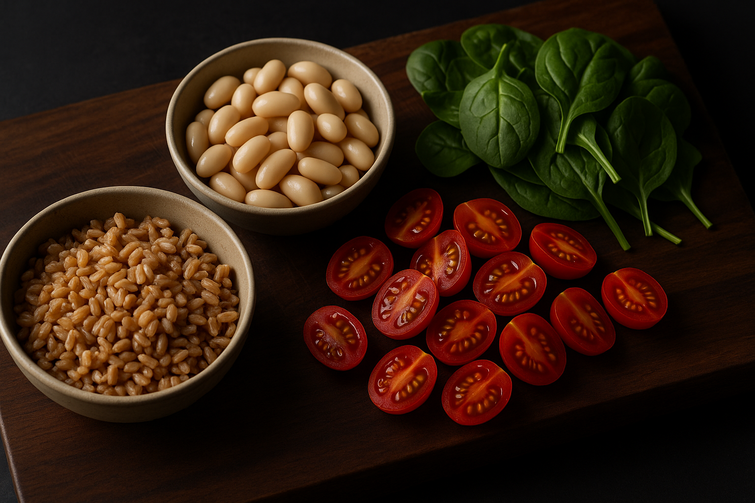 Savory White Bean and Farro Breakfast Bowl — farro breakfast