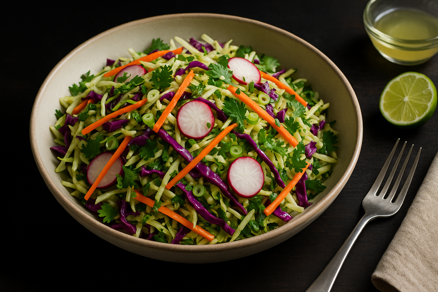 Crunchy Lime Cabbage Salad
