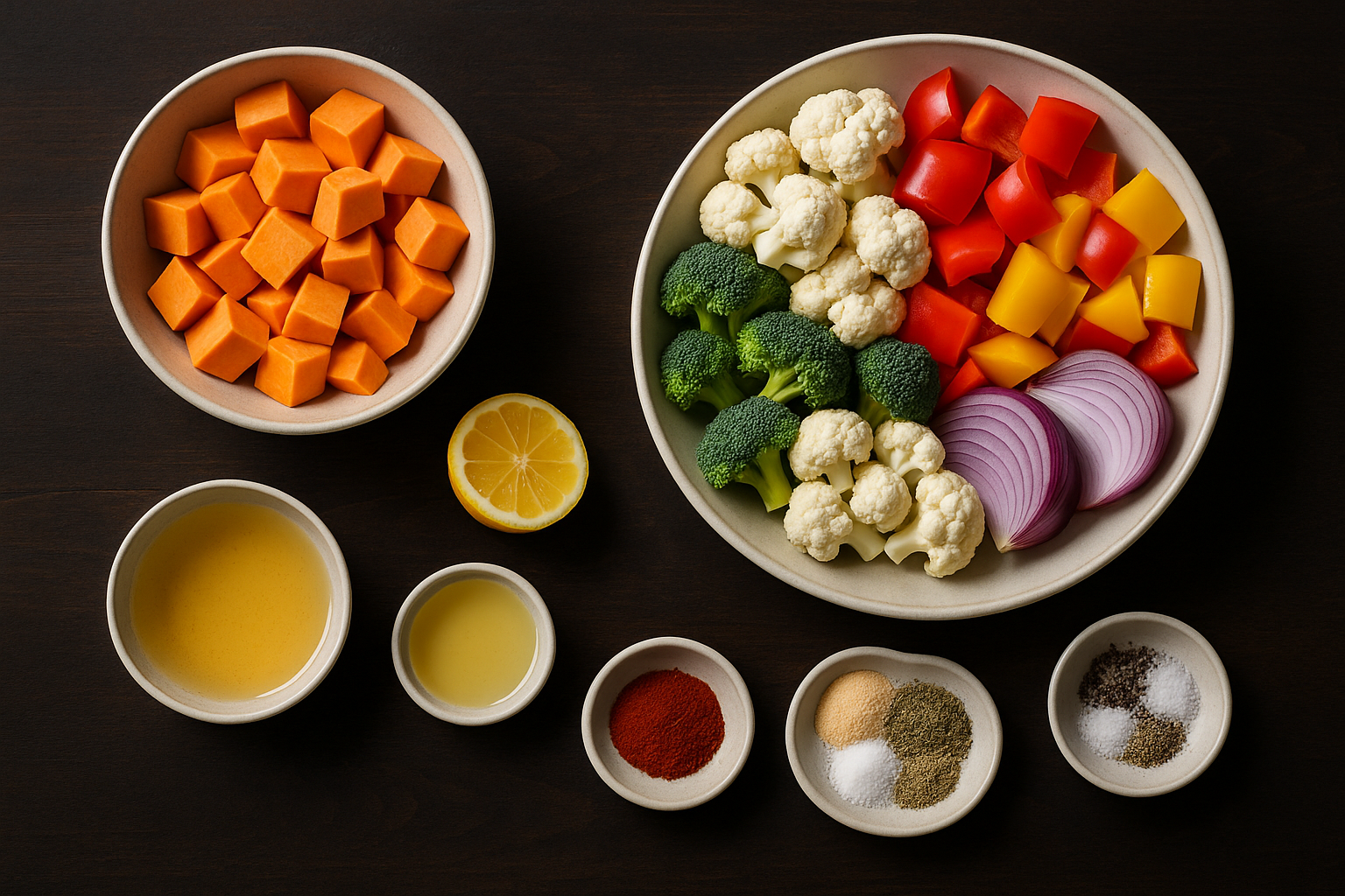 Oil-Free Sheet-Pan Roasted Vegetables — sheet pan vegetables