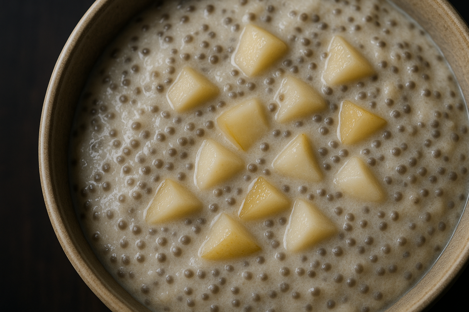 Pear Ginger Farina with Chia — farina breakfast