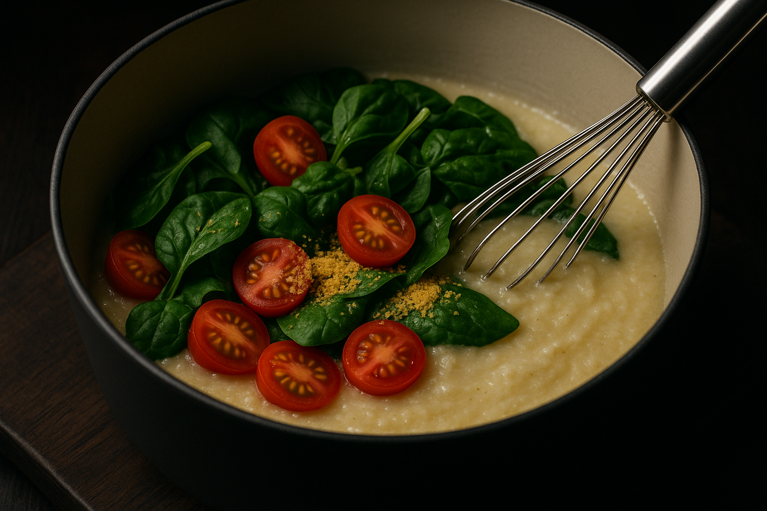 Savory Spinach Tomato Farina — Savory Spinach Tomato Farina