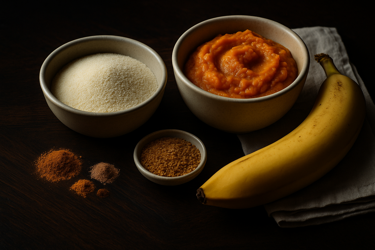 Pumpkin Spice Farina with Banana — pumpkin breakfast