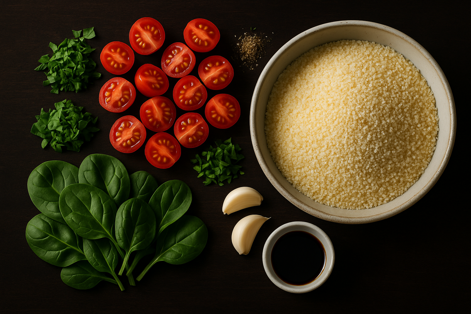 Tomato Basil Grits Bowl — savory grits bowl