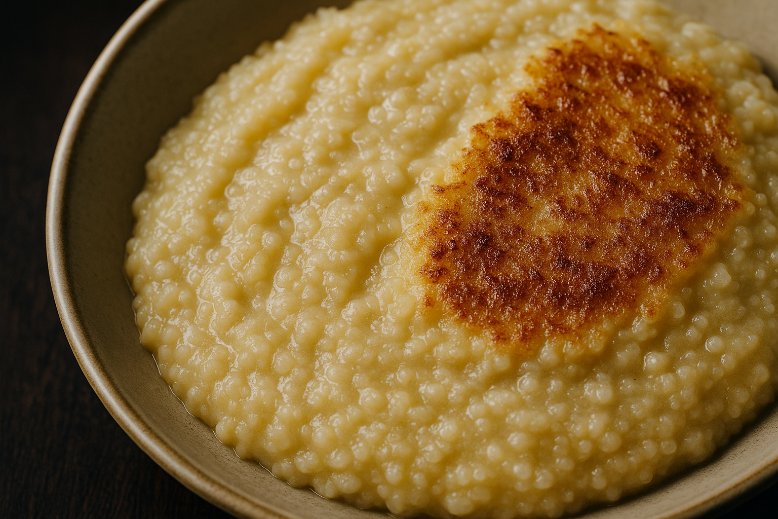 Tomato Basil Grits Bowl — plant-based grits