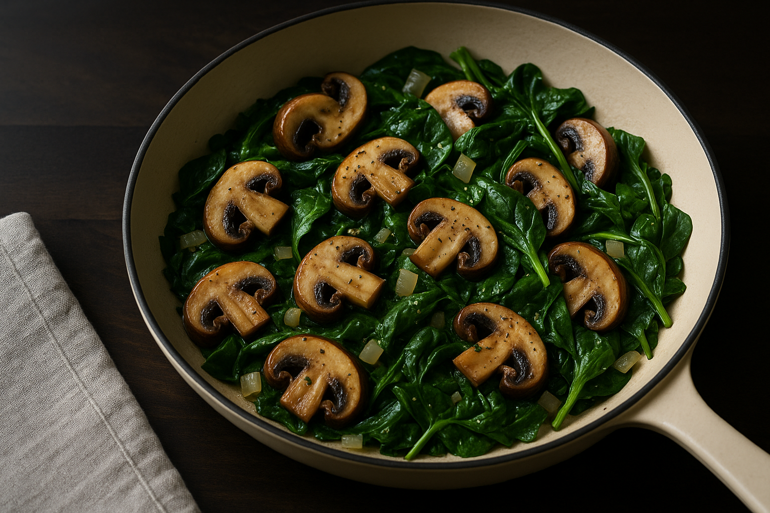 Mushroom Spinach Grits — Mushroom Spinach Grits