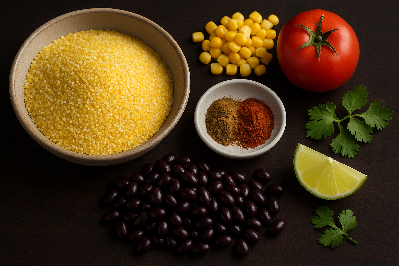 Black Bean Corn Grits Breakfast Bowl — grits breakfast bowl