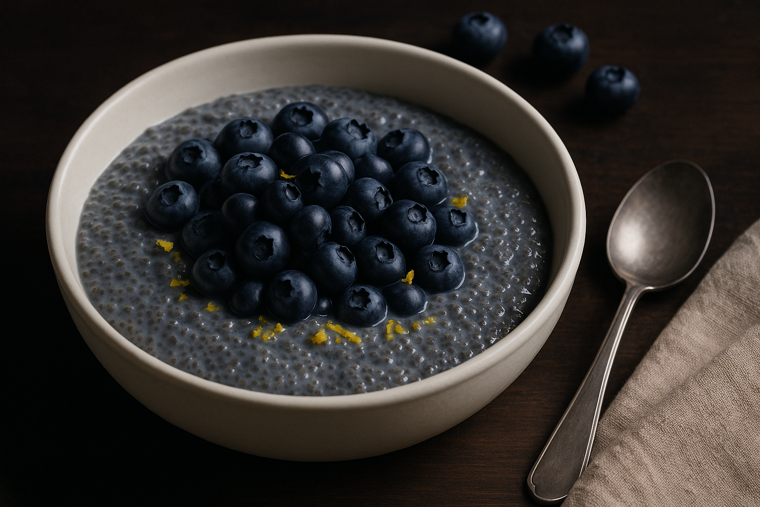 Blueberry Lemon Chia Pudding