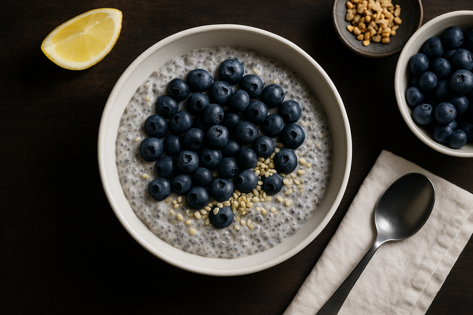 Blueberry Lemon Chia Pudding — chia pudding