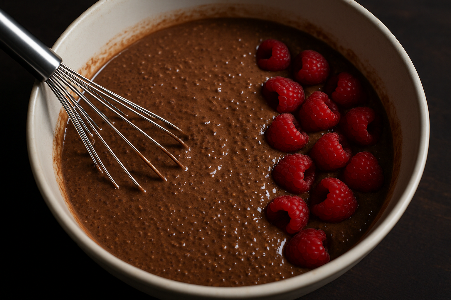 Chocolate Raspberry Chia Pudding — Chocolate Raspberry Chia Pudding