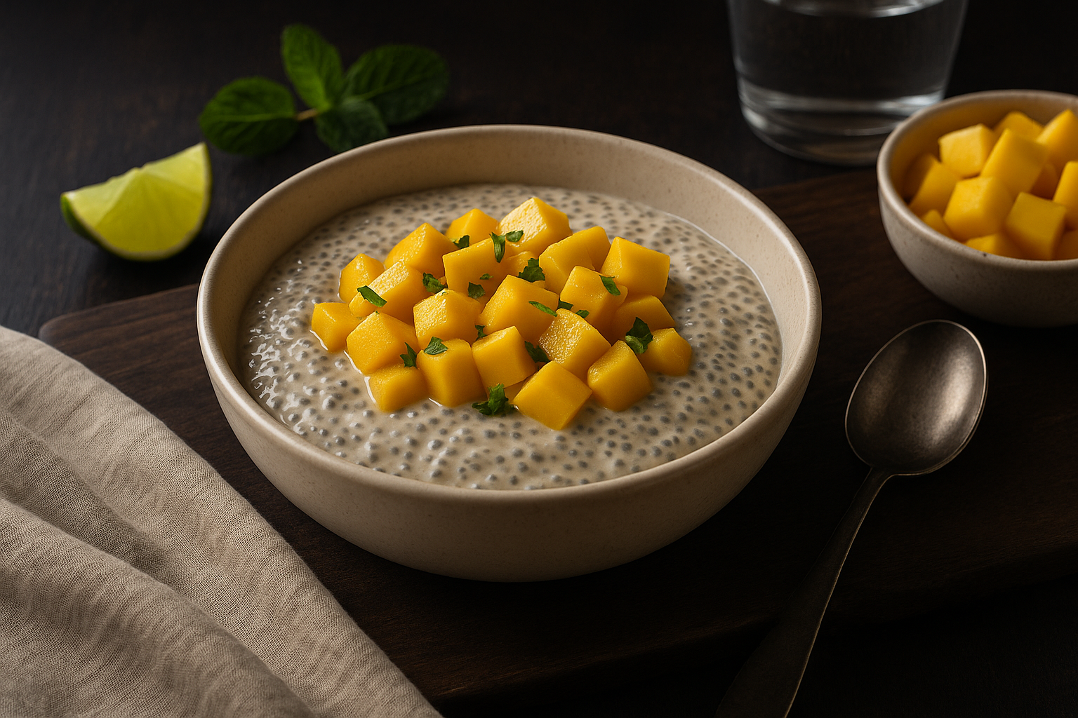 Mango Lime Chia Pudding — chia pudding