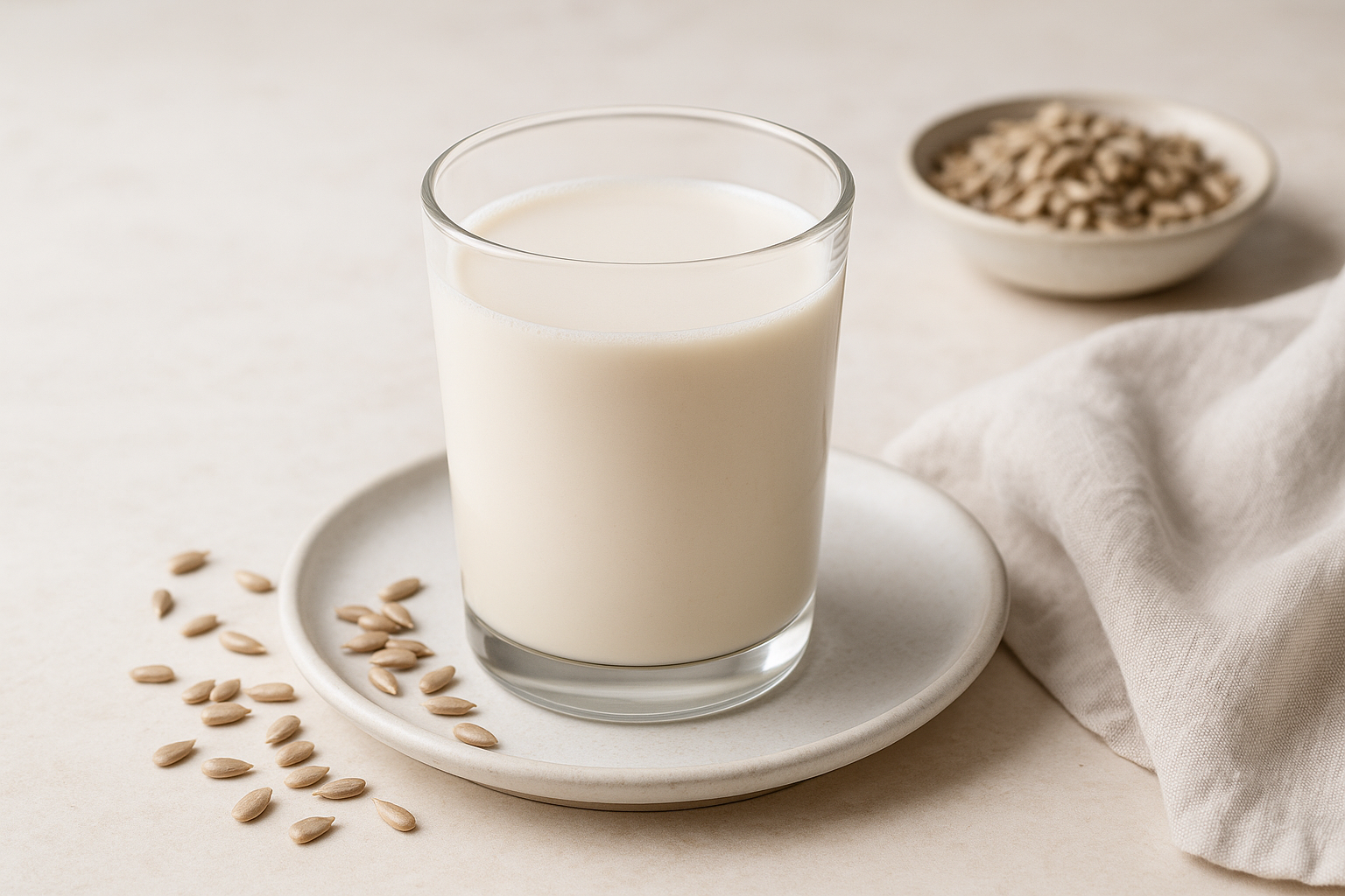 Homemade Sunflower Seed Milk