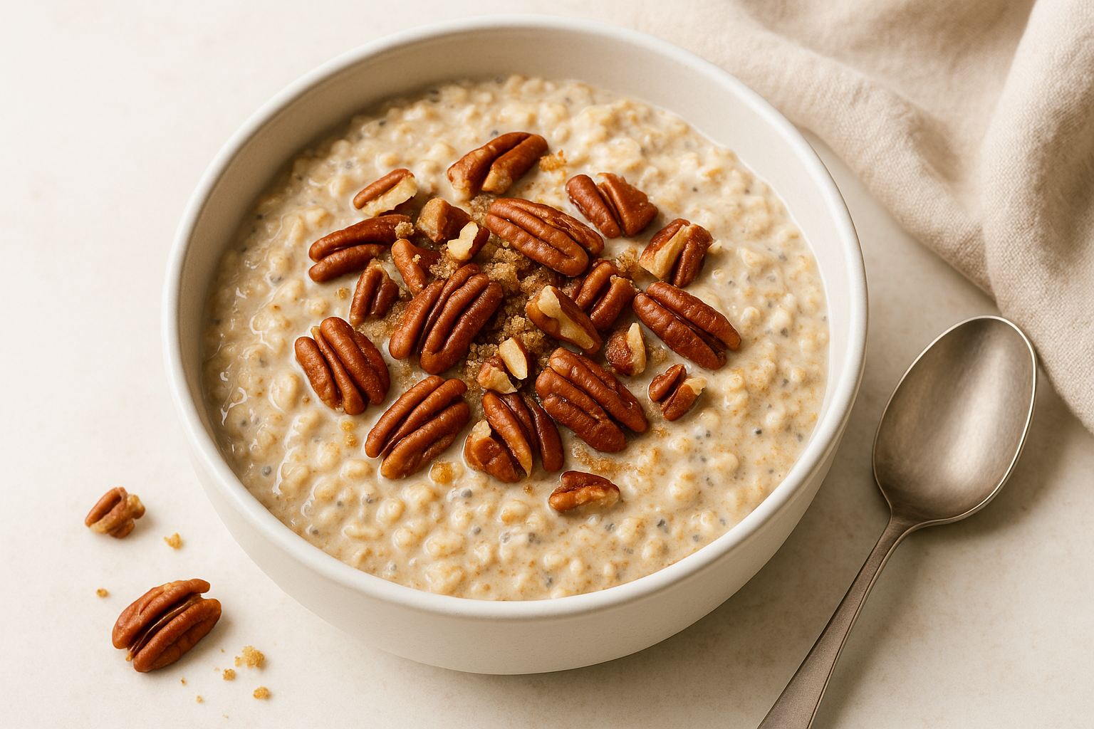Maple Brown Sugar Pecan Overnight Oats