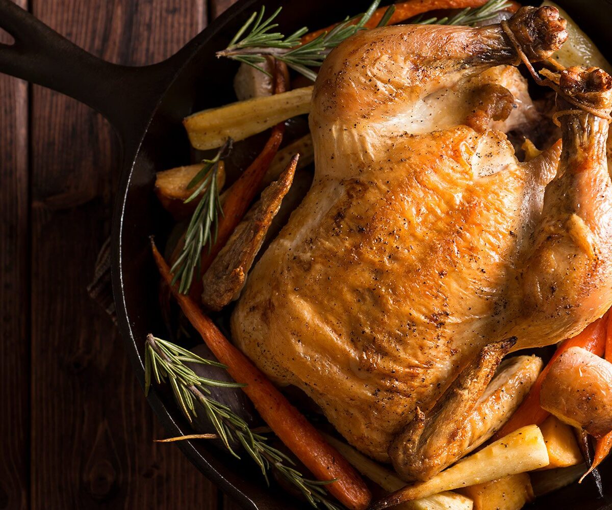 Cast Iron Whole Chicken Oven Roasted Recipe – The Nutrient